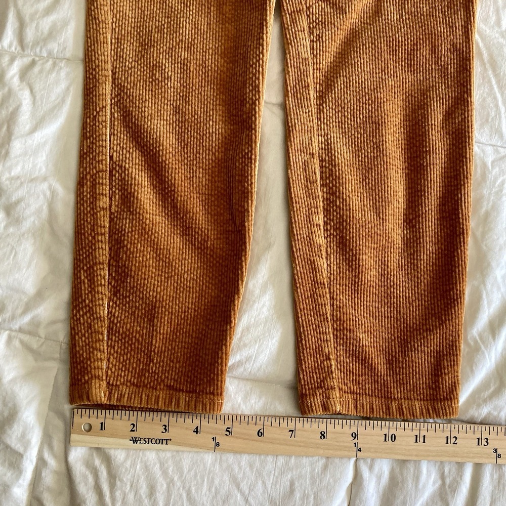 Paige Hoxton Ankle Skinny Corduroy Pants Marigold Womens 29 Fall Boho Indie EUC - Picture 16 of 16